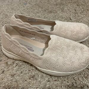 Skechers Women's Cream Slip-On Shoes